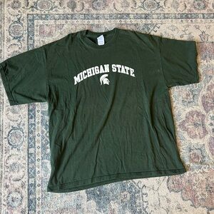 Gildan Dark Green Michigan State Men's T-Shirt